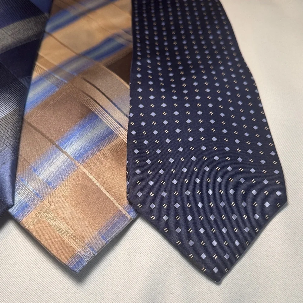Michael Kors & more Men's Tie Collection - Blue and Tan Hues